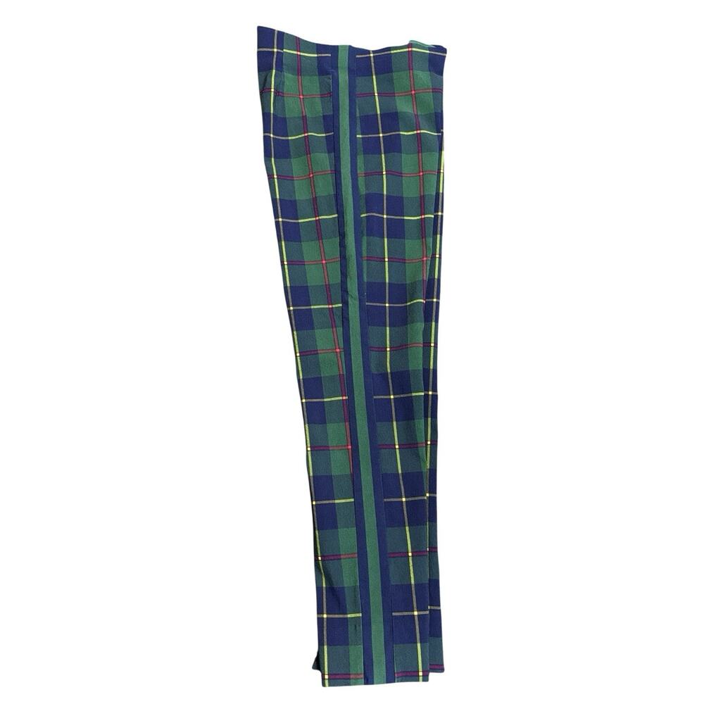 Gretchen Scott Gripeless Pull On Pant - Plaidly Cooper Green Multi Sz Large - Picture 8 of 12